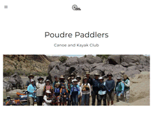 Tablet Screenshot of poudrepaddlers.org